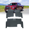Picture of Floor Mats for Cars, TPE All Weather Mats, Compatible with 2009 2010 2011 2012 2013 2014 Ford F-150 , Black