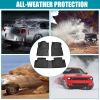 Picture of Automotive Floor Mat Compatible with 2016 2017 2018 2019 2020 2021 Honda Civic All Weather TPE Floor Mats