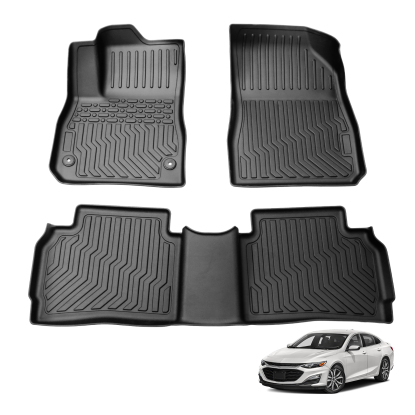 Picture of 3Pcs Car Floor Mats Custom Fit All Weather TPE Cargo Liner Accessories Compatible with 2016-2023 Chevrolet Malibu