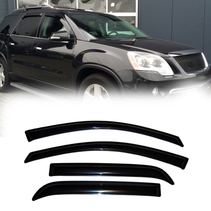 صورة 4 قطع لـ 07-16 GMC Acadia/07-10 Saturn Outlook واقيات نوافذ واقية من الشمس والمطر