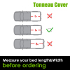 Picture of 6 FT Bed Soft Roll Up Truck Tonneau Cover Truck Accessories Cargo Bed Compatible with 2005-2015 Toyota Tacoma