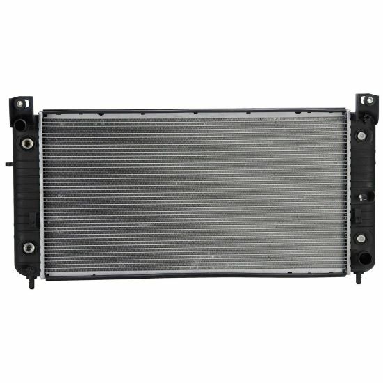 Picture of Aluminum Core Complete Radiator Compatible with 1999 2000 2001 2002 2003 2004 GMC Sierra 2500 Replaces GM3010440 GM3010274 52486594 52487603 2370 DPI2370 8012370 CU2370 A2370 RAD2370