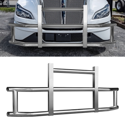 صورة واقي غزلان من الفولاذ المقاوم للصدأ لـ Kenworth T680 2022 مع حوامل